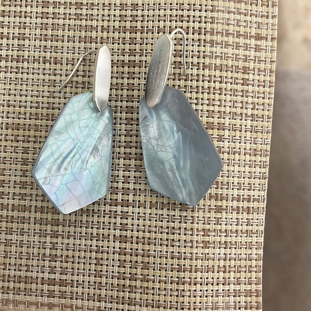 Kendra Scott Ice Blue style earrings